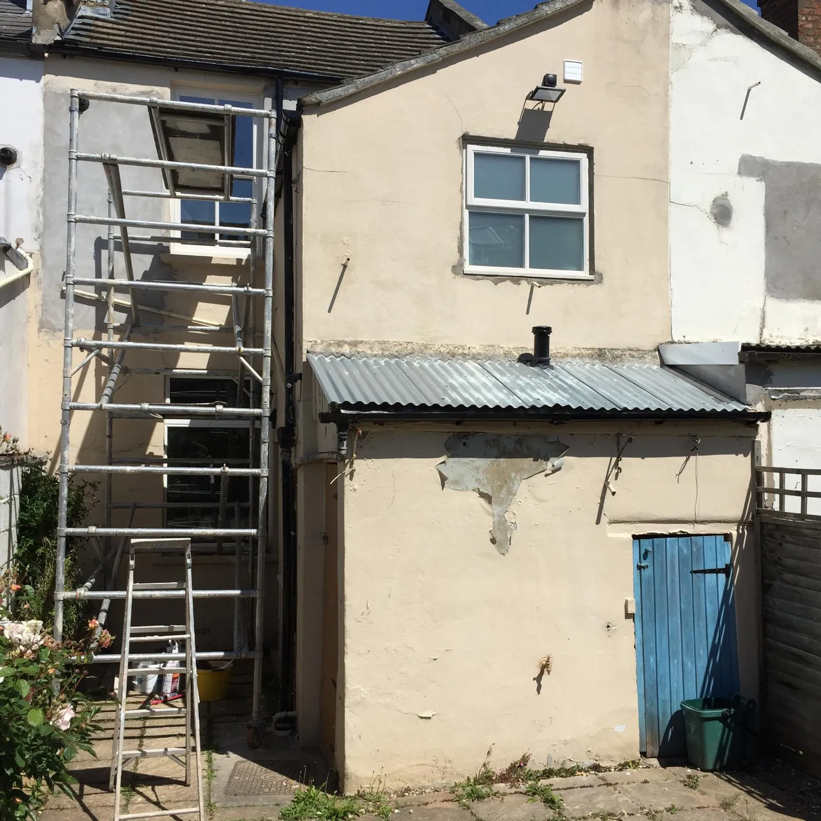 Flaking external paintwork