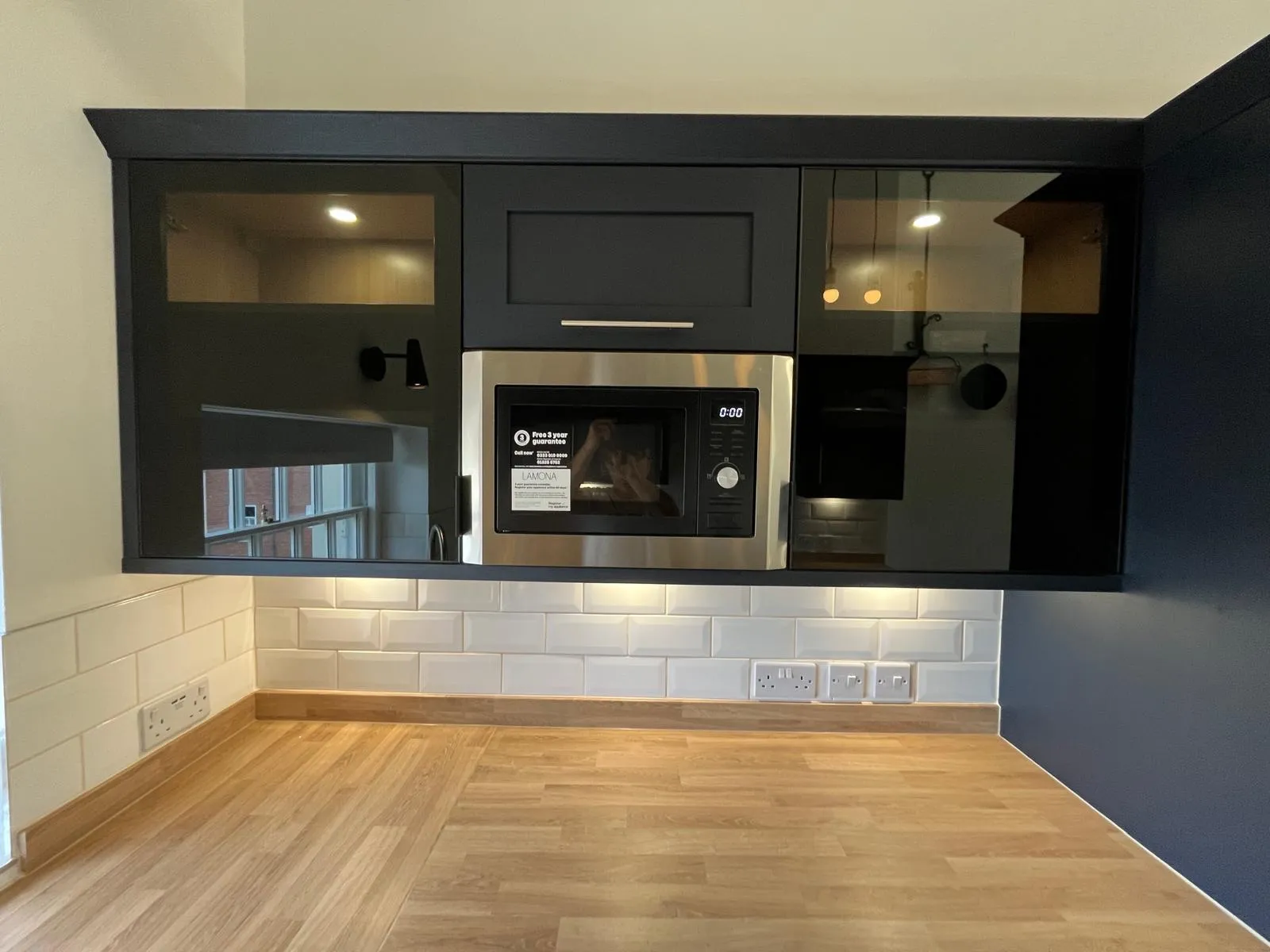 Integrated appliances fitted in to cabinets