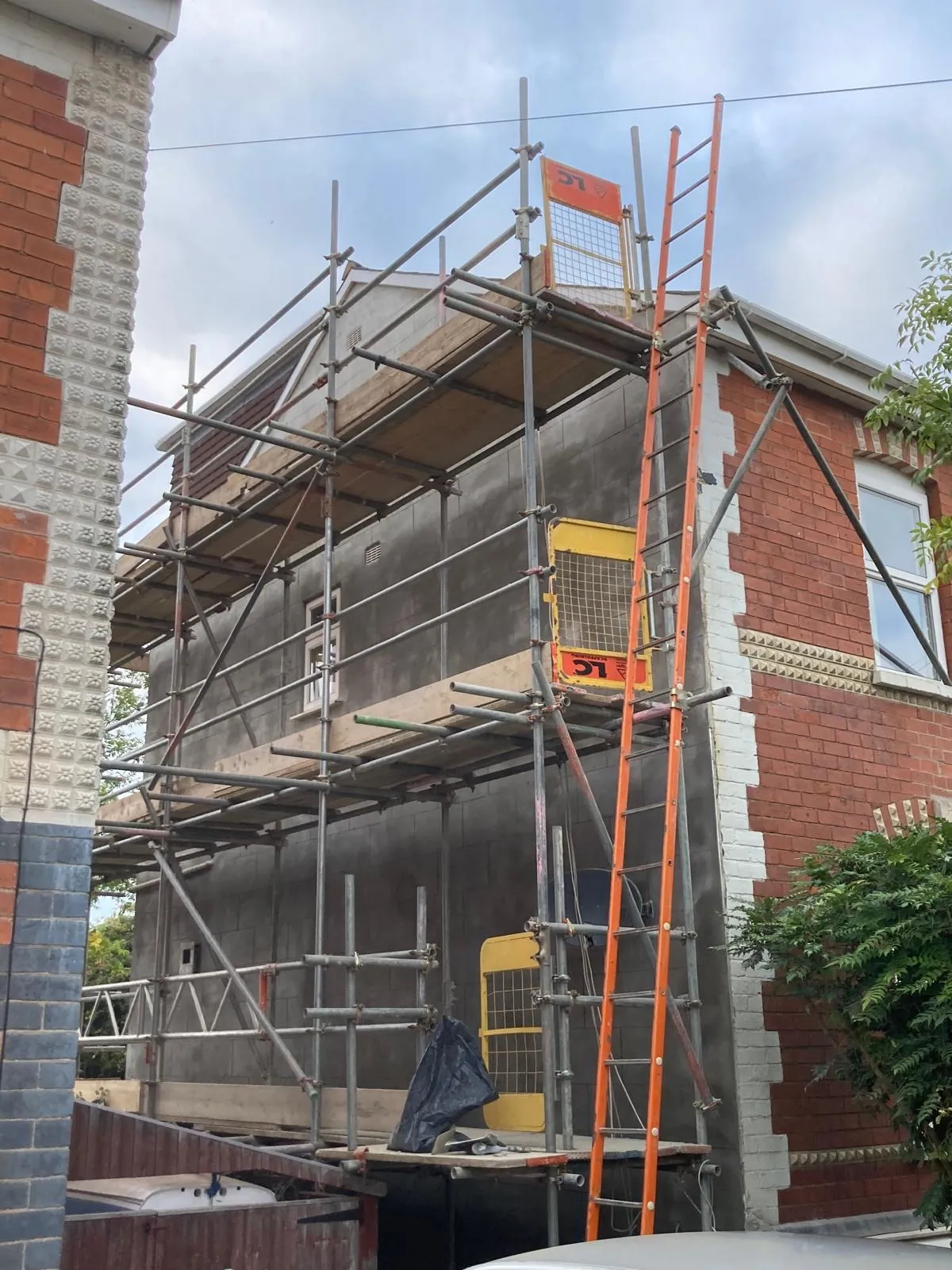 Freshly re-rendered period property