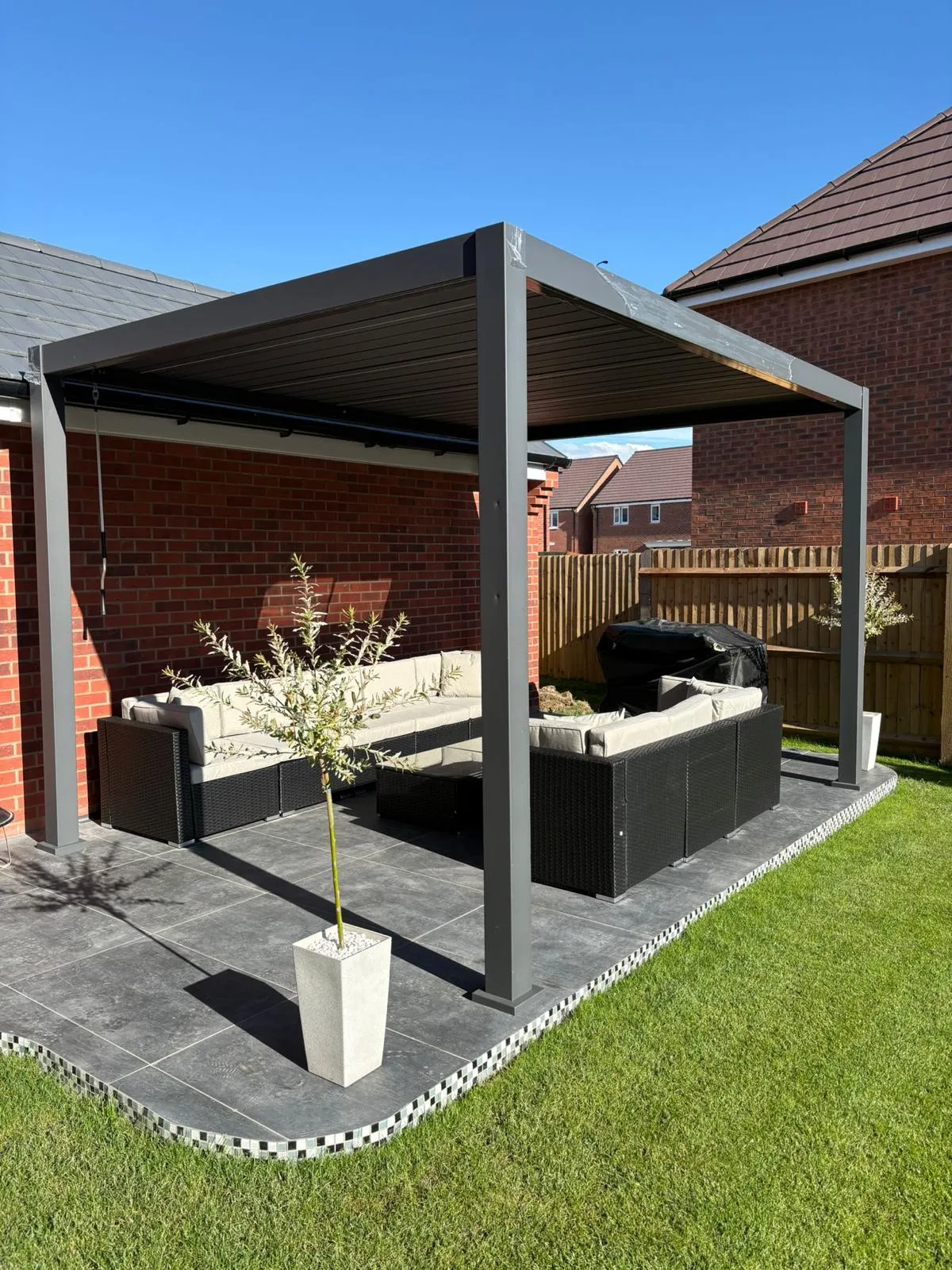 New enclosed garden area finished ready for summer