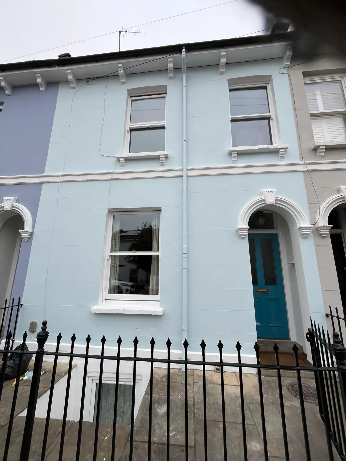 Exterior redecoration on a period terrace
